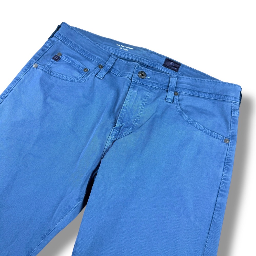 AG Adriano Goldschmied The Matchbox Slim Straight Jeans Mens 32x34 Blue - Picture 3 of 11